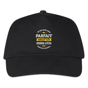 PIERRE-LOUIS PARFAIT - PRENOM PIERRE-LOUIS - Casquette de baseball Enfant - noir - Devant