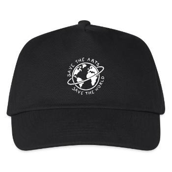 Save the Arts Save the World Earth Environmental Activist - Kids’ Baseball Cap - black - Front