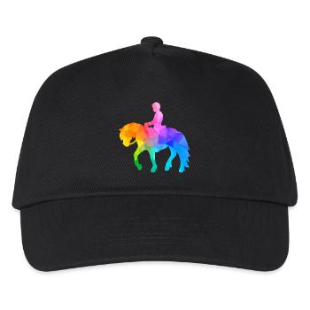 Pony Riding Boy - Kids’ Baseball Cap - black - Front