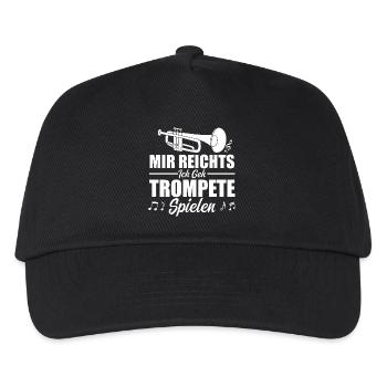 I've had enough, I'm going to play the trumpet - Kids’ Baseball Cap - black - Front