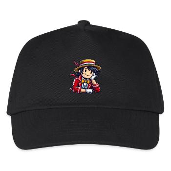 Colorful Cartoon Gentleman Design - Kids’ Baseball Cap - black - Front