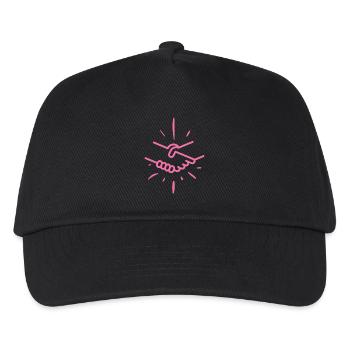 Poignée de main Main Amitié Amis - Casquette de baseball Enfant - noir - Devant