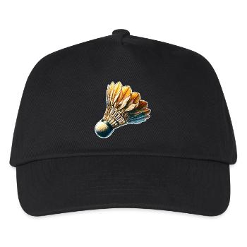 Badminton - Kinder Basecap - Schwarz - Vorne
