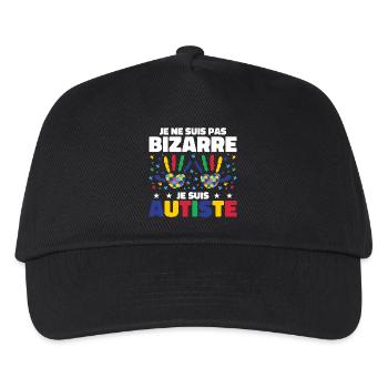 Je ne suis pas bizarre je suis autiste - Casquette de baseball Enfant - noir - Devant