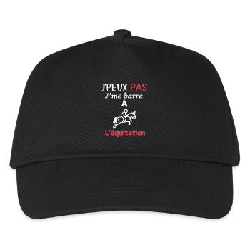 Horse Riding Fan – I'm Riding - Kids’ Baseball Cap - black - Front