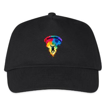Fallschirmspringen Fallschirmspringer Skydiving - Kids’ Baseball Cap - black - Front