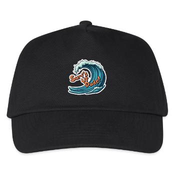 Surf’s Up, Dude! - Kinder Basecap - Schwarz - Vorne