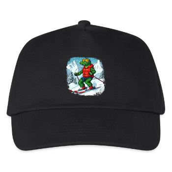 Crocodiles Ski - Casquette de baseball Enfant - noir - Devant