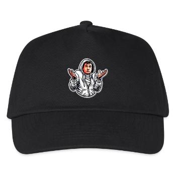 Funny Cartoon Gesture Hoodie Design - Kids’ Baseball Cap - black - Front