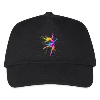 Colorful Dancing Dancer Dance Teacher Gift - Kids’ Baseball Cap - black - Front