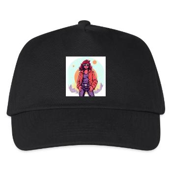 90's Style - Kids’ Baseball Cap - black - Front
