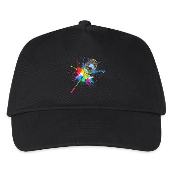 Colorful Badminton Racket Badminton - Kids’ Baseball Cap - black - Front
