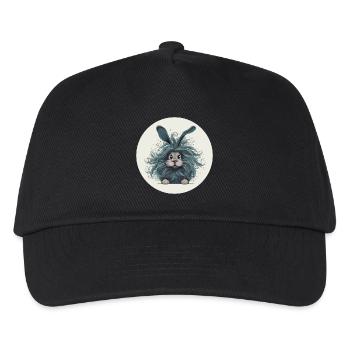 Hase - Kinder Basecap - Schwarz - Vorne