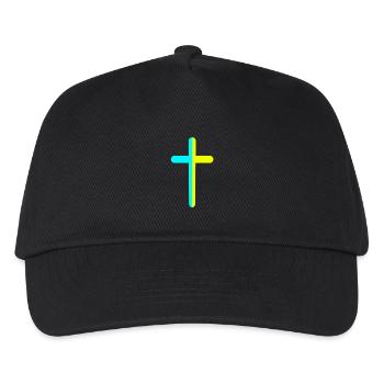 Kreuz Kruzifix Kreuze Ukraine - Kinder Basecap - Schwarz - Vorne