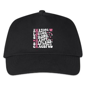 Die beste Mutter aller Zeiten - Kinder Basecap - Schwarz - Vorne
