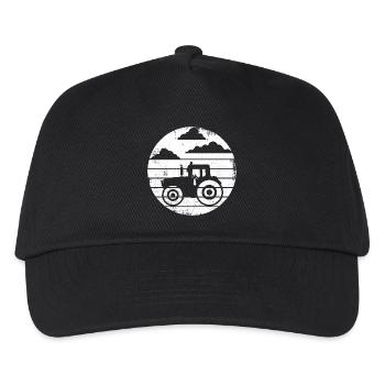 Tractor - Kids’ Baseball Cap - black - Front