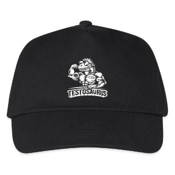 Testosaurus – The Muscular Cybersaurus - Kids’ Baseball Cap - black - Front