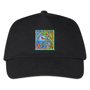 Lustige Kawaii Niedliche Baum Ast Klopfen Klassische Kunst - Kinder Basecap - Schwarz - Vorne