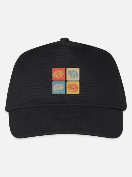 Vintage Armadillo Armadillo Pop Art - Kids’ Baseball Cap - black