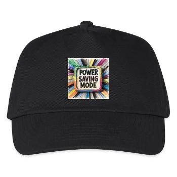 Mode d’économie d’énergie - Casquette de baseball Enfant - noir - Devant