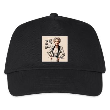Ich bin nicht alt ich bin ein Klassiker - Kinder Basecap - Schwarz - Vorne