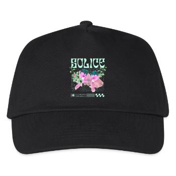 Solice – Tranquillité botanique - Casquette de baseball Enfant - noir - Devant