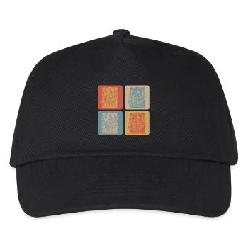 Astronomie Retro Design - Kinder Basecap - Schwarz - Vorne