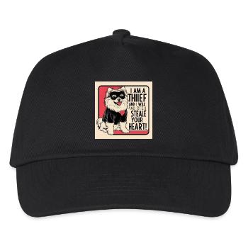 Chien de Poméranie « Je suis un voleur » - Casquette de baseball Enfant - noir - Devant