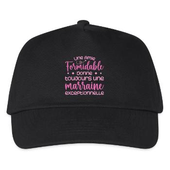 Amie formidable donne une marraine exceptionnelle - Casquette de baseball Enfant - noir - Devant