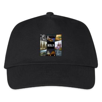 Cologne Skyline City Germany Collage Graffiti - Kids’ Baseball Cap - black - Front