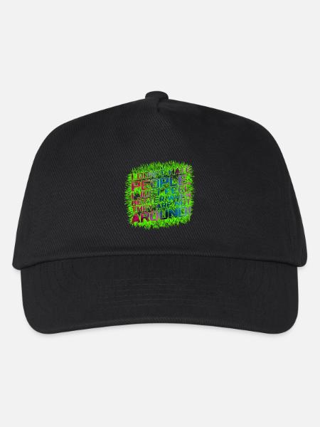 I dont hate people - Kinder Basecap - Schwarz
