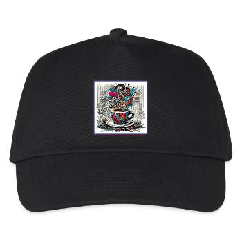 Espresso Graffiti - Kinder Basecap - Schwarz - Vorne
