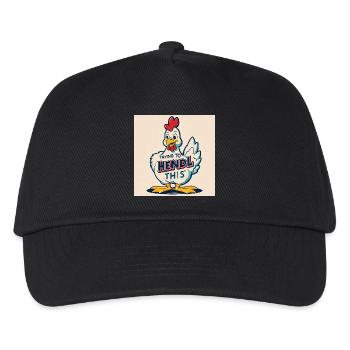 Chicken "Trying to hendl this" - Kids’ Baseball Cap - black - Front