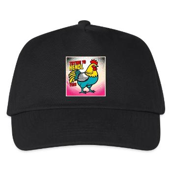 Chicken "Trying to hendl this" - Kids’ Baseball Cap - black - Front