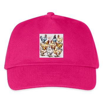 Ballet de poulet : Troupe de poulets polyphoniques - Casquette de baseball Enfant - fuchsia - Devant