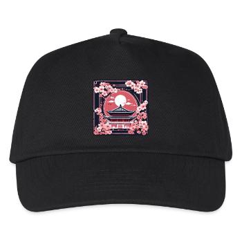 Tempel Tokio Kultur Weltreise - Kinder Basecap - Schwarz - Vorne