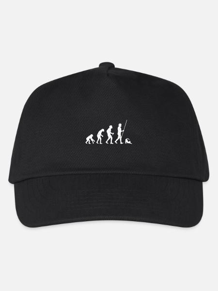 Katze Evolution - Kinder Basecap - Schwarz