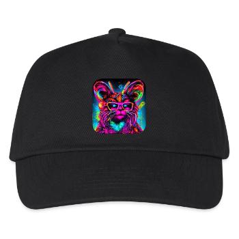 Néon Cyberglow UV Style abstrait - Casquette de baseball Enfant - noir - Devant