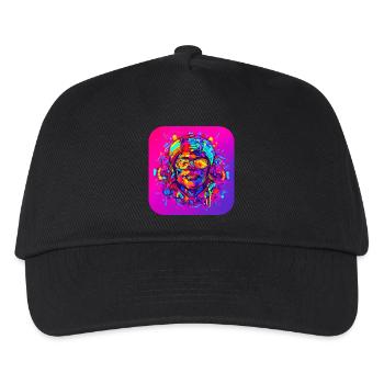 Neon Splash Créatif Style UV Lumineux - Casquette de baseball Enfant - noir - Devant