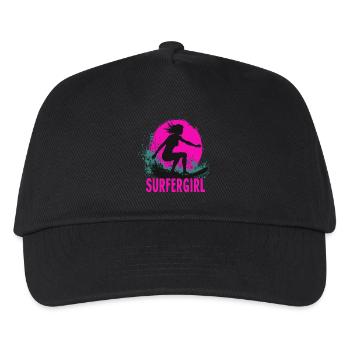 Surfeur Fille Surfeur Surf Surf Surfeur - Casquette de baseball Enfant - noir - Devant