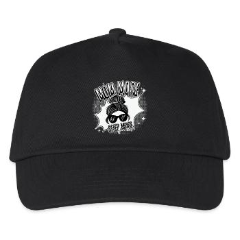 Mom Mode On – Sleep Mode Off - Kinder Basecap - Schwarz - Vorne