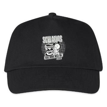 Schlaflos – aber immer noch am leben. Mom Life - Kinder Basecap - Schwarz - Vorne
