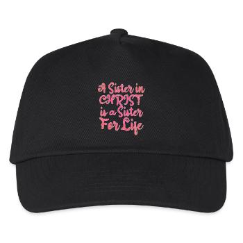 Sister in Christ, Sister for Life - Kids’ Baseball Cap - black - Front