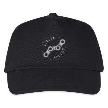 selten radlos fahrrad shirt radsport 3d beton - Kinder Basecap - Schwarz - Vorne