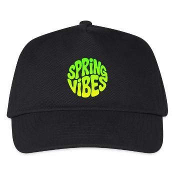 Spring vibes - Kids’ Baseball Cap - black - Front