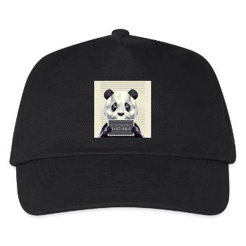 Panda Mugshot – Pris avec des animaux ! - Casquette de baseball Enfant - noir - Devant