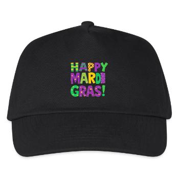 Joyeux Mardi Gras - Casquette de baseball Enfant - noir - Devant