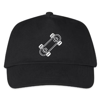 Skateboard Comic Style - Kids’ Baseball Cap - black - Front