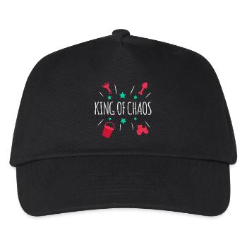 King of Chaos - Kinder Basecap - Schwarz - Vorne