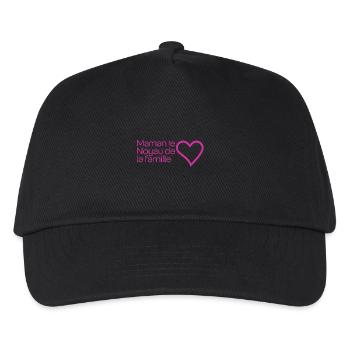 Mommy Heart Familie - Kinder Basecap - Schwarz - Vorne